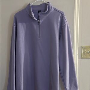 Amazon Men's Lavender Zip-Up Sweater
